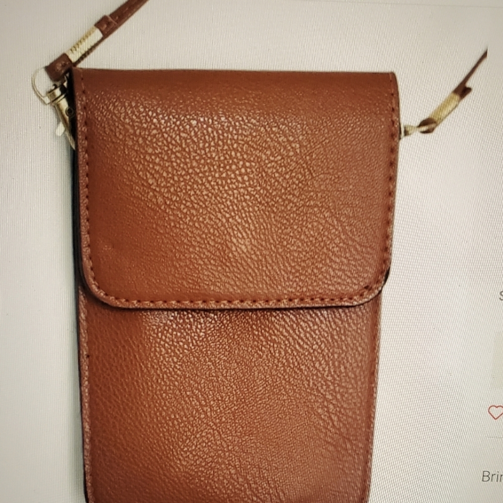 ValMarie Brown Crossbody Bag with Leather Material and Flap Closure